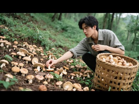 Forest To Table: Harvesting Wild Mushrooms For A Rustic Gourmet Feast!