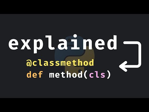 @classmethod explained in Python