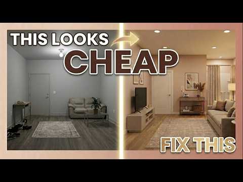 5 Things That Make Your Apartment Look CHEAP...Fix These First