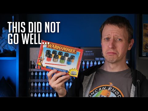 What could possibly go wrong with this 25 year old Warhammer paint set?