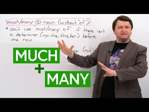 Learn English: MUCH & MANY