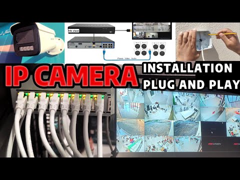 CCTV Camera SYSTEM Installation Out Door How To Install A Hikvision dahua IP camera #hikvision#dahua