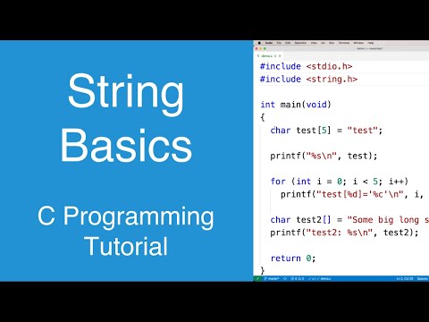 String Basics | C Programming Tutorial
