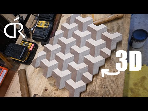 I made a 3D cutting board! | Optical illusion