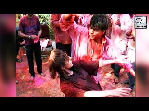 Throwback Video: Shah Rukh And Gauri Khan's Crazy Dance At A HOLI Party
