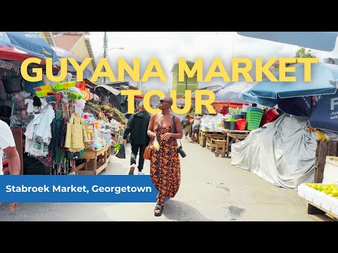 Guyana Market Food Tour: Trying Fruits I've Never Seen Before! | Stabroek Market, Georgetown