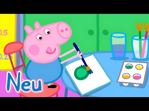 Peppa Wutz 😆 Peppa malt ein Meisterwerk 🖌️ Lustige Cartoons für Kinder