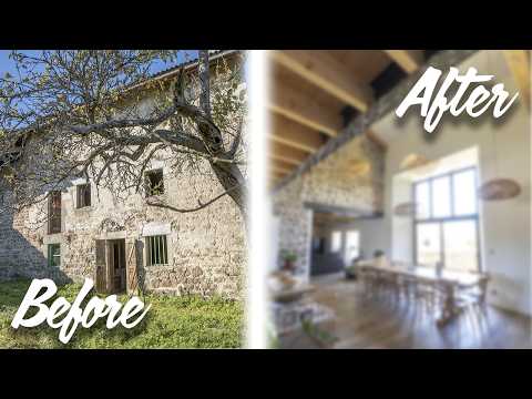 TIMELAPSE RENOVATION ! 4 YEARS - OLD FARM 1820 !