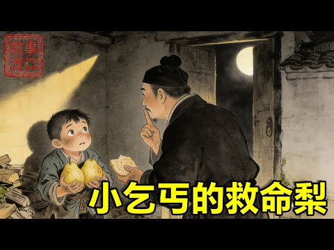 小乞丐偷摘富戶果子被追打，管家卻悄悄塞他兩個熟梨：“孩子，餓壞了吧？” 十年後他任知府，第一訪：登門拜謝，認管家為義父【故事渡口】#故事 #民間故事 #奇遇 #善有善報