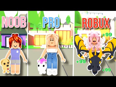 NOOB vs PRO vs ROBUX SPENDER In Adopt Me! *Which One are You* (Roblox)