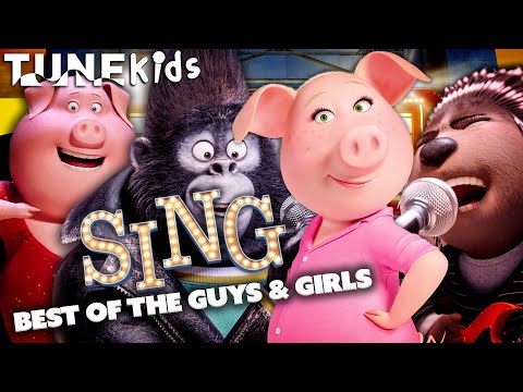 Best Of The Guys & Girls In The Sing Movies (Johnny, Rosita, Ash, Mike, Gunther & Meena) | TUNE Kids