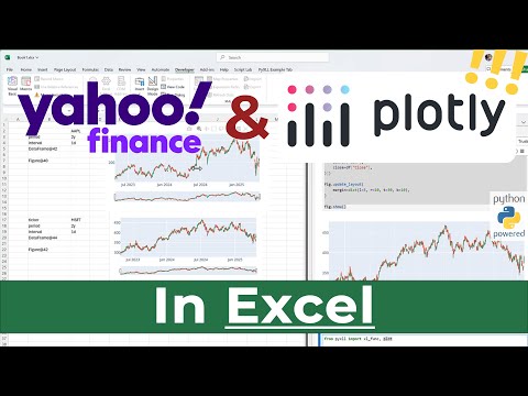 Yahoo Finance and Plotly with Python, in Excel