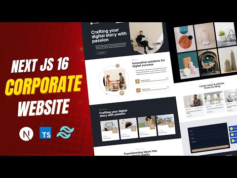 Build & Deploy a Modern Corporate Landing Page with Next.js 16, TypeScript & Tailwind CSS