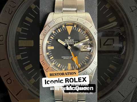 Crazy Transformation 👉 Iconic Rolex McQueen 1655 Restoration #rolex #luxurywatches #restoration