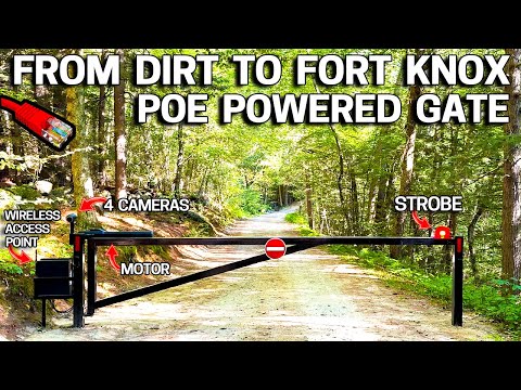 How I Built the World's Only PoE Powered Driveway Gate to Stop People Turning Around