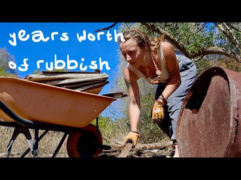 Irrigation Work, Building with Stone and Starting a MASSIVE Clean Up