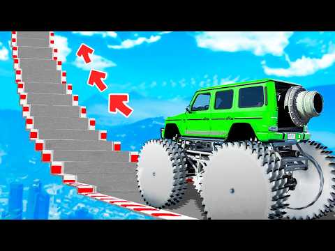 Can CHEAT CAR CLIMB To The HIGHEST OBSTACLE In GTA 5? | GTA 5 MODS