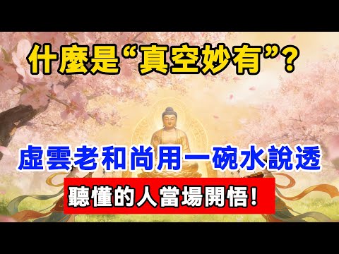 什麼是“真空妙有”？虛雲老和尚用一碗水說透，聽懂的人當場開悟！#佛陀#佛學#佛教#禪修#佛法智慧#佛教故事#佛教文化#佛學知識 #佛學智慧 #明月禅心