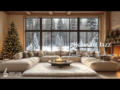 Relaxing Living Jazz — Warm Cabin Ambience with Smooth Jazz Background Music to Study & Work
