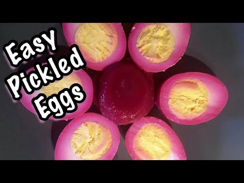 Easiest PICKLED EGGS!  My favorite yet simple recipe!