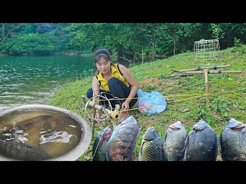 Off-Grid Lake Life: How a Young Woman Thrives on Fishing Skills