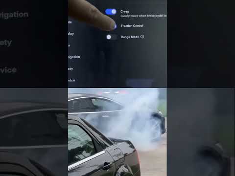 Tesla Model S Burnout!?!  #tesla #performance ce #burnout