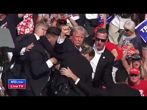 Video: The Moment Shots Were Fired at Trump Rally in Butler, Pennsylvania