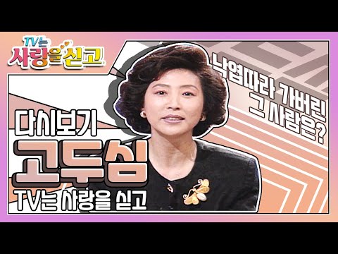 [TV는 사랑을 싣고][레전드＃62]  낙엽따라 떠나간 고두심의 그 사람  | KBS 951117 방송