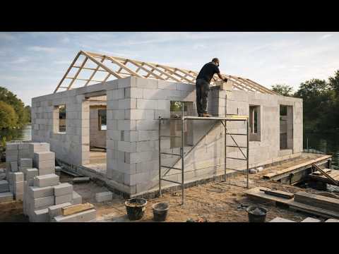 Man Builds an ACC BLOCK HOUSE in Just 10 Days | Start to Finish by @legion_craft
