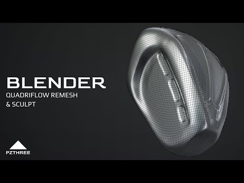 Blender - Quadriflow Remesh & Sculpt