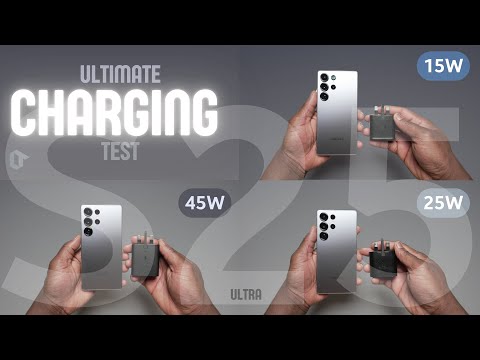 Samsung Galaxy S25 Ultra ULTIMATE Charging Test - 45w vs 25w vs 15w