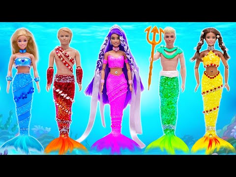 From Clay to Mermaid Wedding! 💍✨ Barbie’s Glittery Ocean Fairytale DIY!