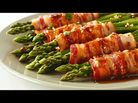 Bacon Wrapped Asparagus Recipe. How to cook this delicious appetizer.