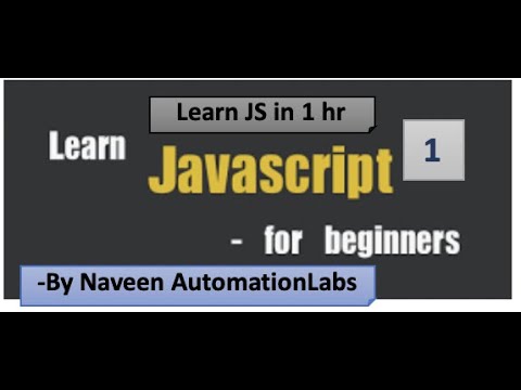 Learn basics of JavaScript (For Absolute Beginners) - Part -1