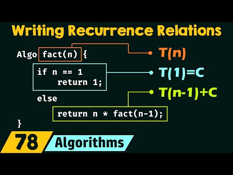 Writing Recurrence Relations