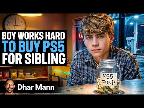 Boy WORKS Hard To BUY PS5 For Sibling | Dhar Mann