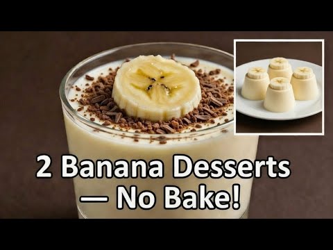 No Oven, Just Bananas & Cream — 2 Easy Desserts!