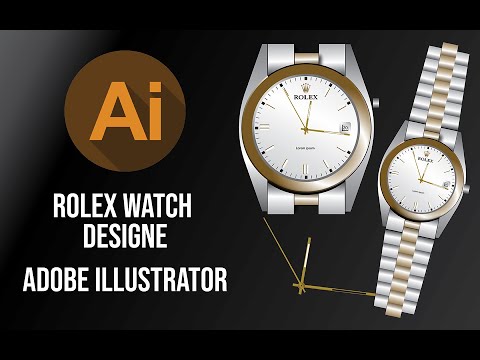 Designing a Realistic Rolex | Wrist Watch } in | Adobe Illustrator 🕰️ |tutorial|