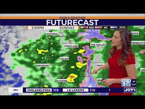 Friday Morning Weather Update: Rain showers return this weekend in Portland