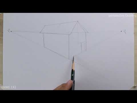 How to draw home from two point perspective for beginner / How to / #06