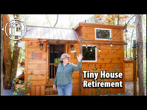 Adorable Tiny Home is her affordable retirement plan! 235 sq ft