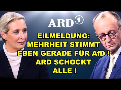 BREAKING: MAJORITY VOTES FOR AfD! ARD SHOCK!