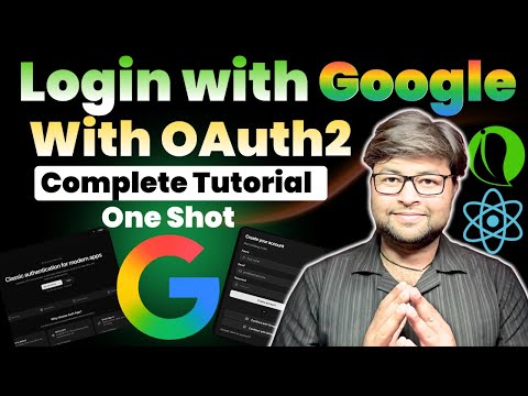 19.Lets Implement Login with Google in one shot | Auth App using Spring Boot in Hindi