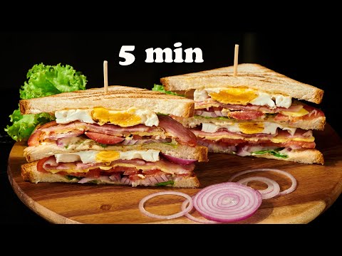 Super easy and tasty sandwich in 5 minutes.