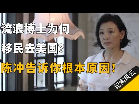 流浪博士为何移民去美国？陈冲告诉你根本原因！#纪实风云 #纪录片 #陈冲