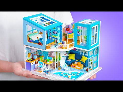 VILLA IN MINIATURA FAI-DA-TE CON PISCINA E LUCERNARIO 💙🌟🏡