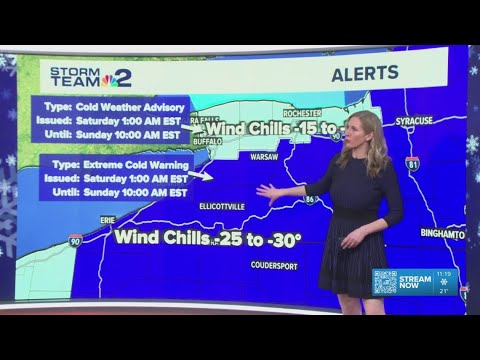 Weather Impact Alert: Extreme cold warnings, advisories issued across WNY