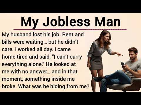 Learn English Through Story Level 3 | Learning English | English Story | My Jobless Man