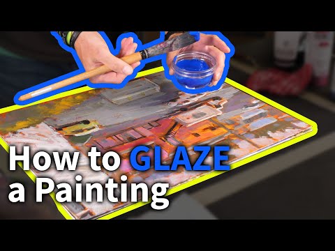 How to GLAZE your paintings! Easily make your paintings pop
