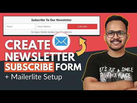How To Add Newsletter Signup Form In WordPress + MailerLite Integration.